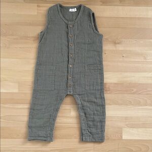 Jamie Kay Sleeveless Charcoal Jumpsuit